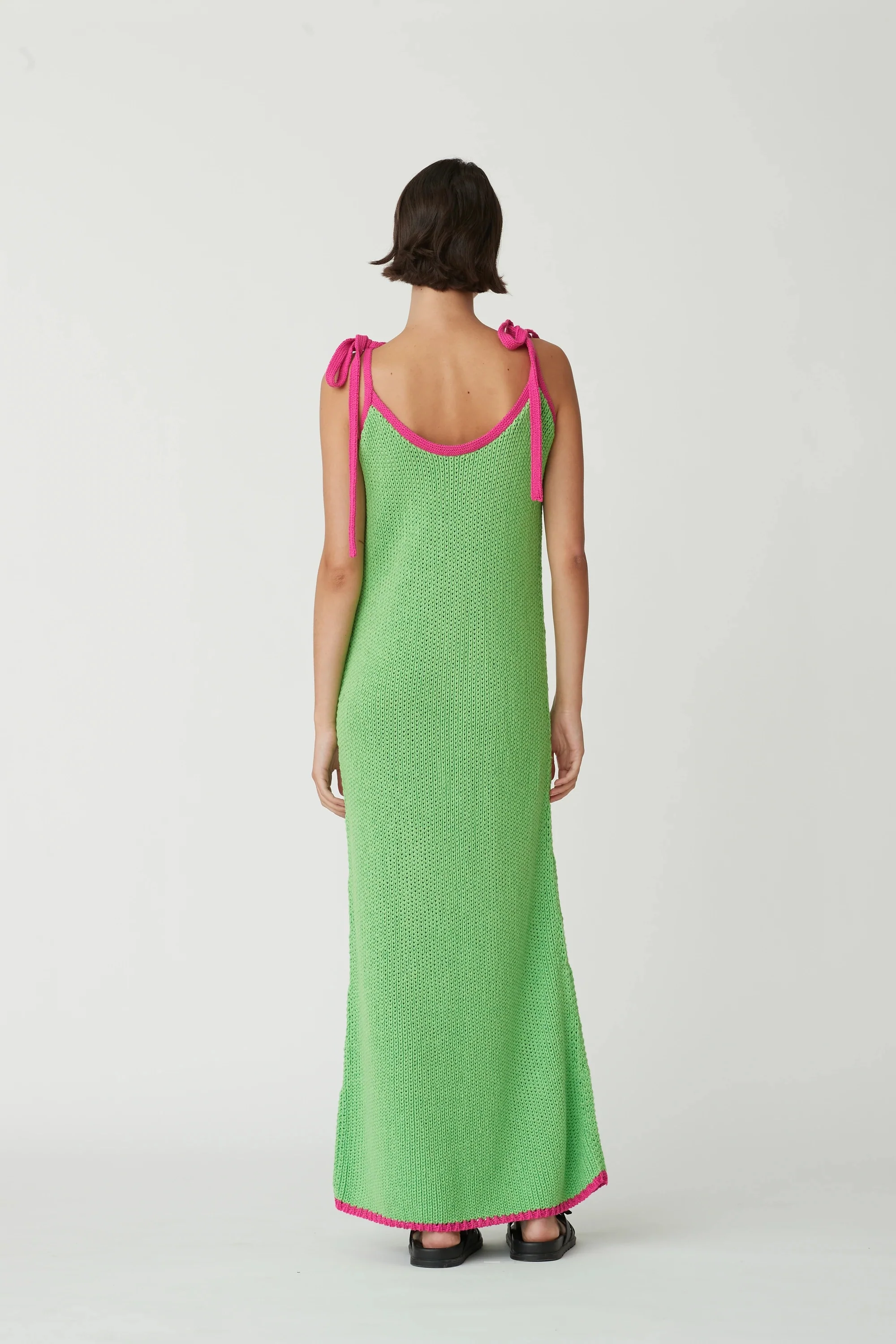 BLANCA Womens Palama Dress Green Fuchsia - Image 3