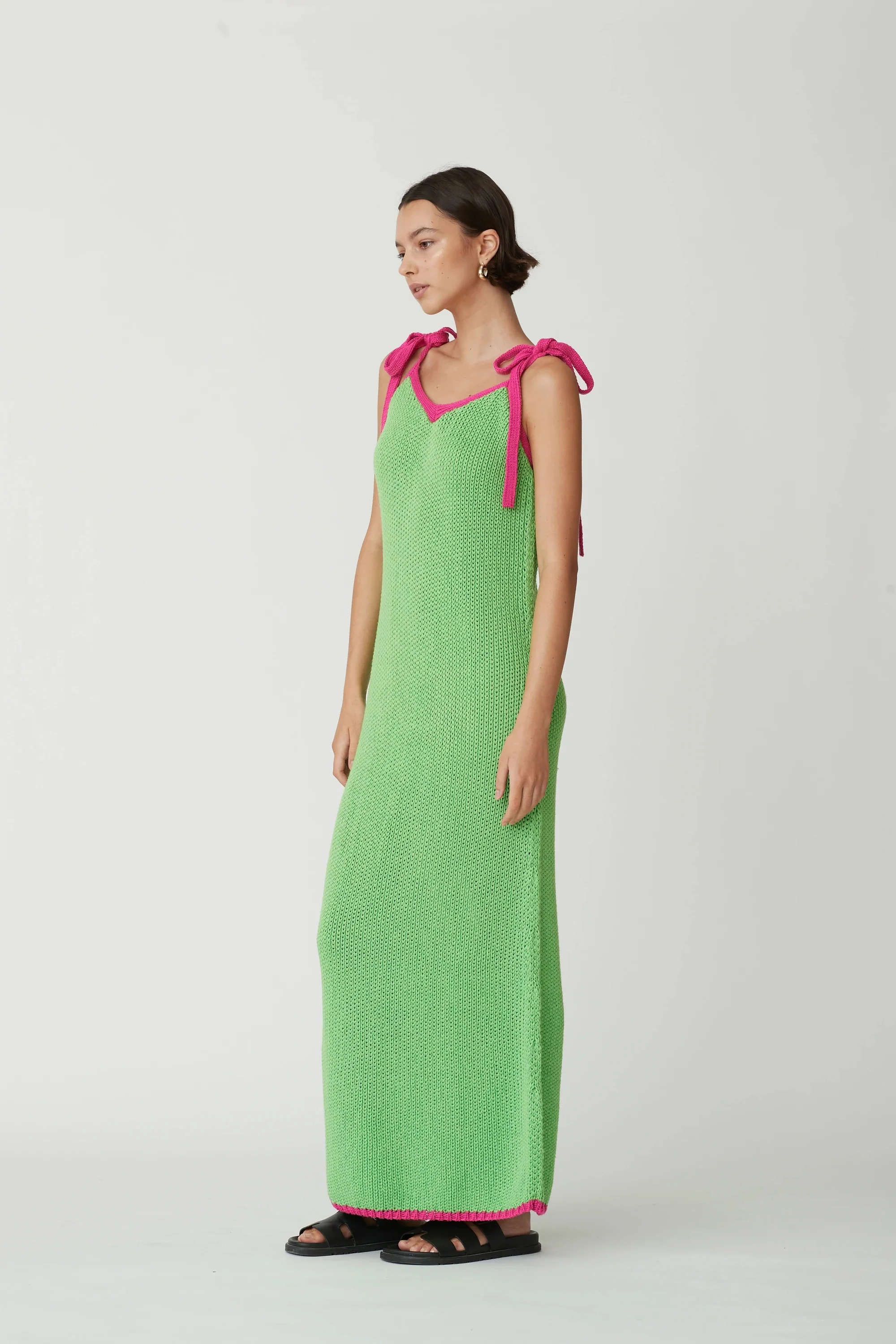 BLANCA Womens Palama Dress Green Fuchsia - Image 4