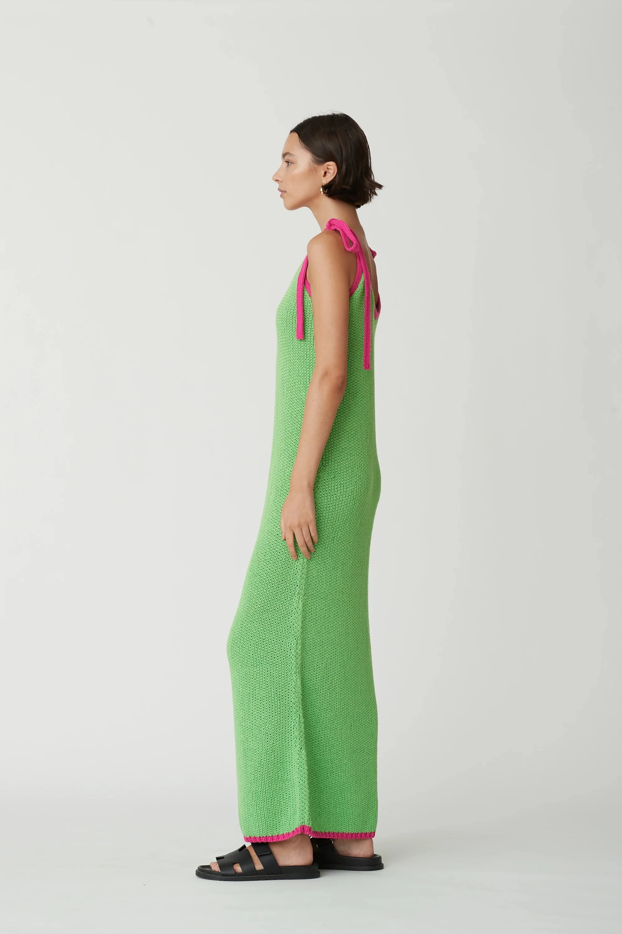 BLANCA Womens Palama Dress Green Fuchsia - Image 5