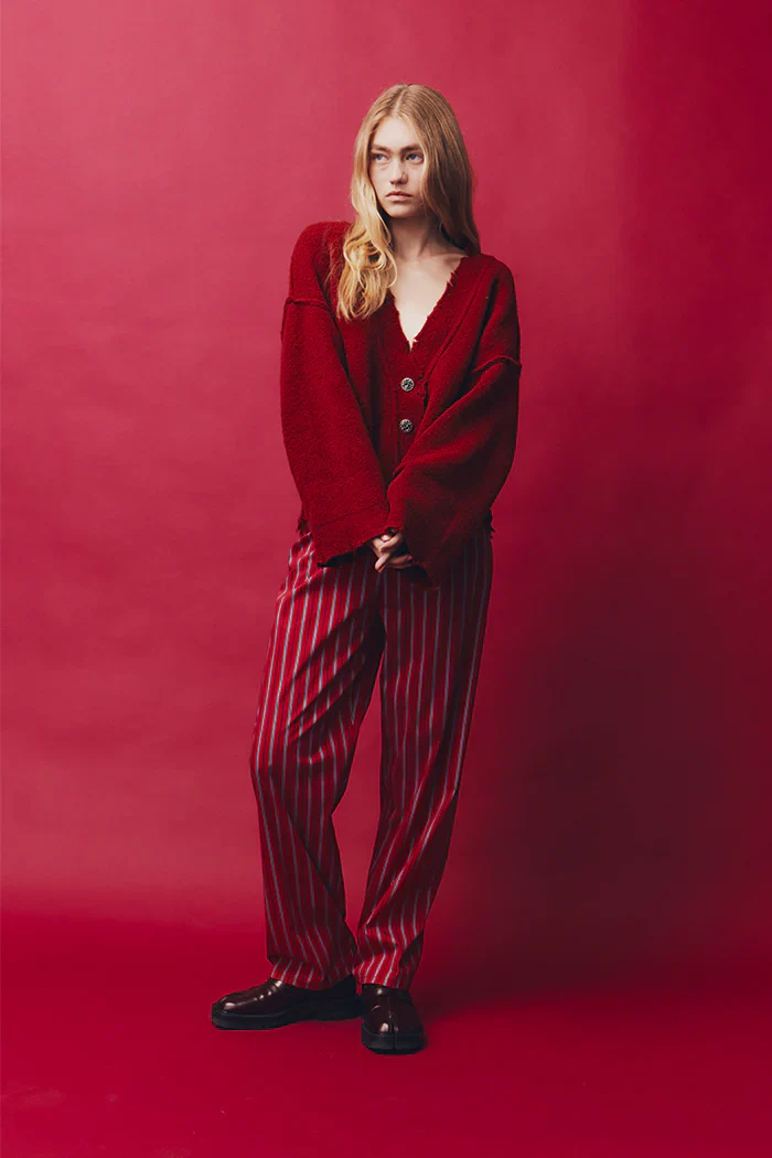 BLANCA Womens Pepa Cardigan Burgundy - Image 5