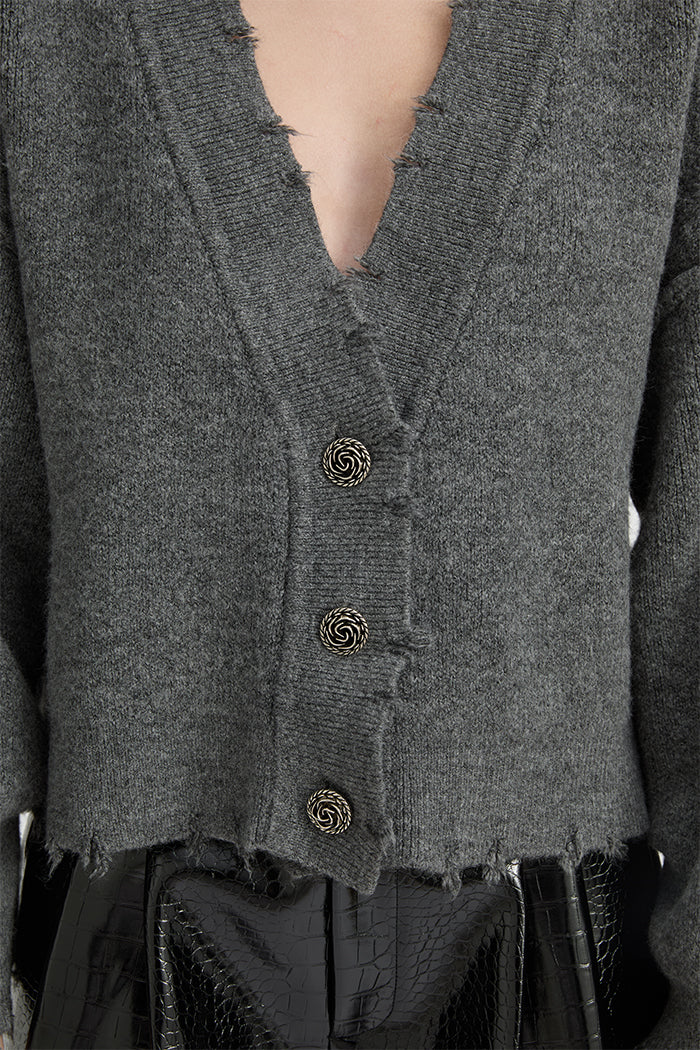 BLANCA Womens Pepa Cardigan Charcoal Grey - Image 11