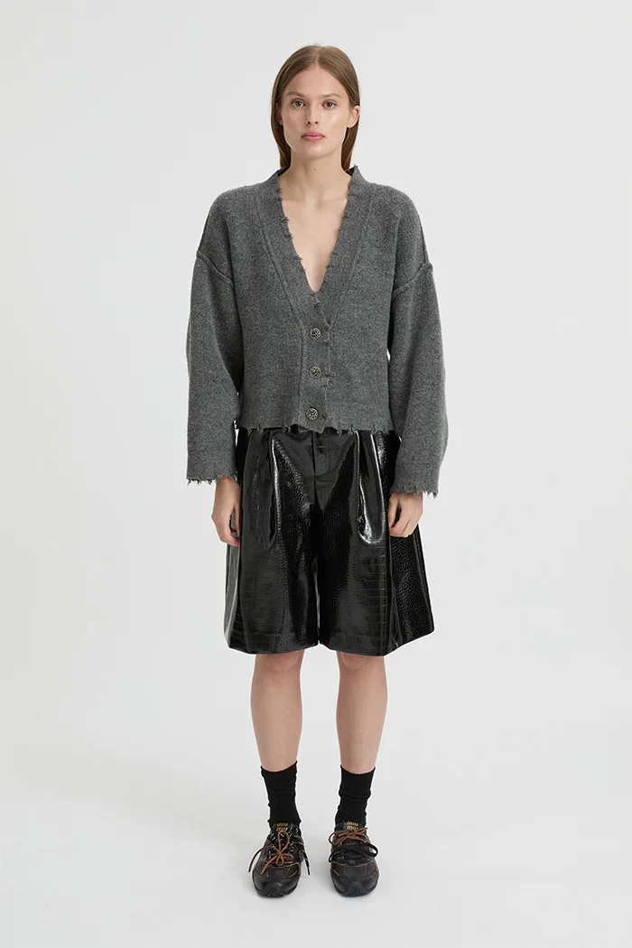 BLANCA Womens Pepa Cardigan Charcoal Grey - Image 5
