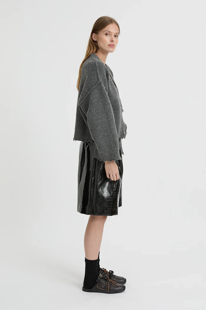BLANCA Womens Pepa Cardigan Charcoal Grey - Image 6