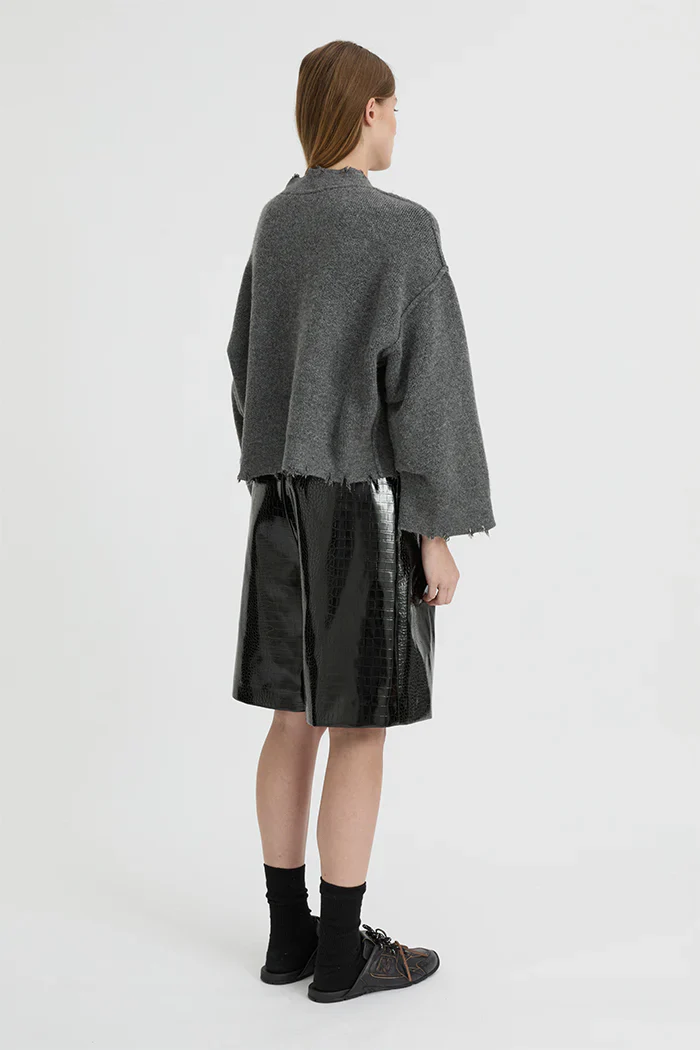BLANCA Womens Pepa Cardigan Charcoal Grey - Image 7