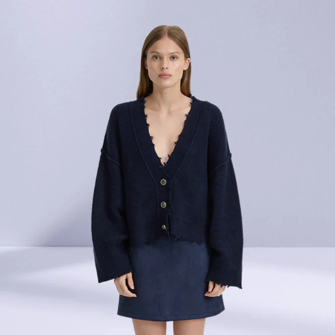 BLANCA Womens Pepa Cardigan Navy - Image 4