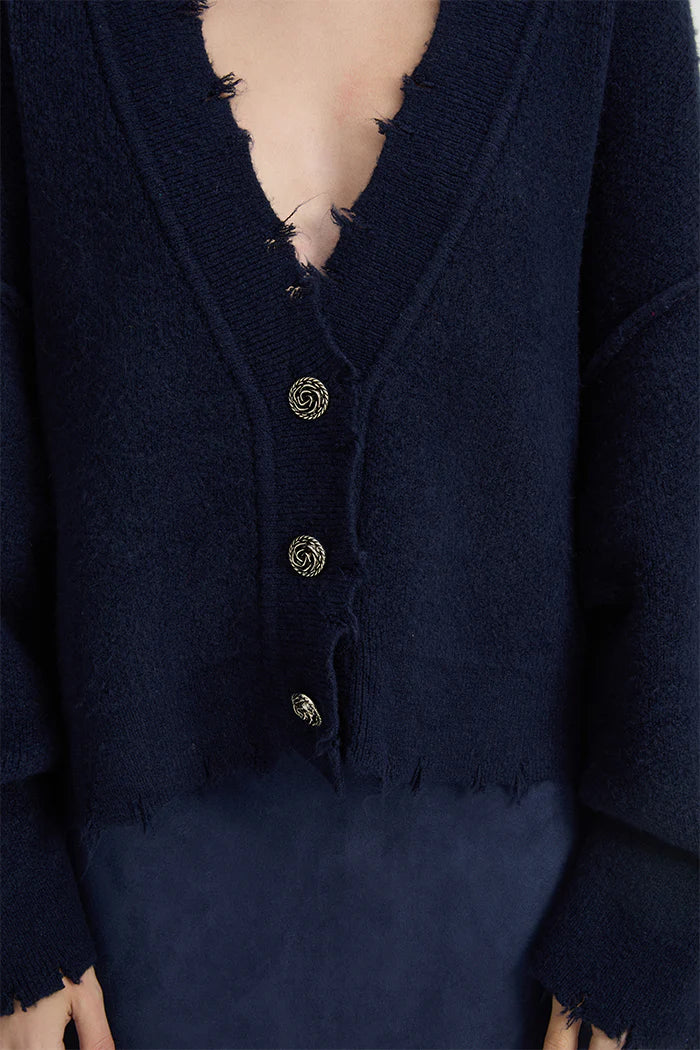 BLANCA Womens Pepa Cardigan Navy - Image 8
