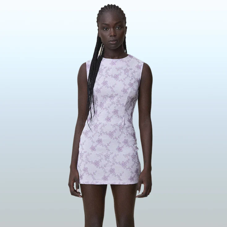 BLANCA Womens Rosana Dress - Lilac - Image 8