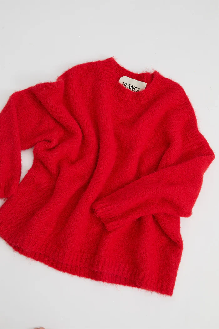 BLANCA Womens Rosmunda Sweater Red - Image 7
