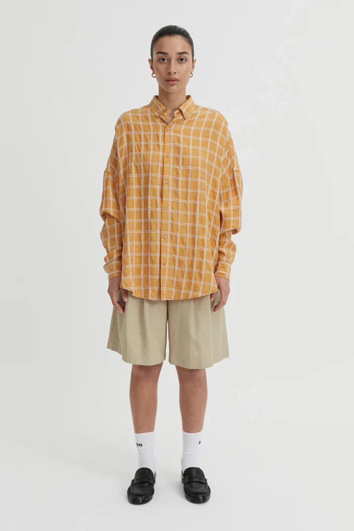 BLANCA Womens Tommy Shirt in Mustard - Image 2