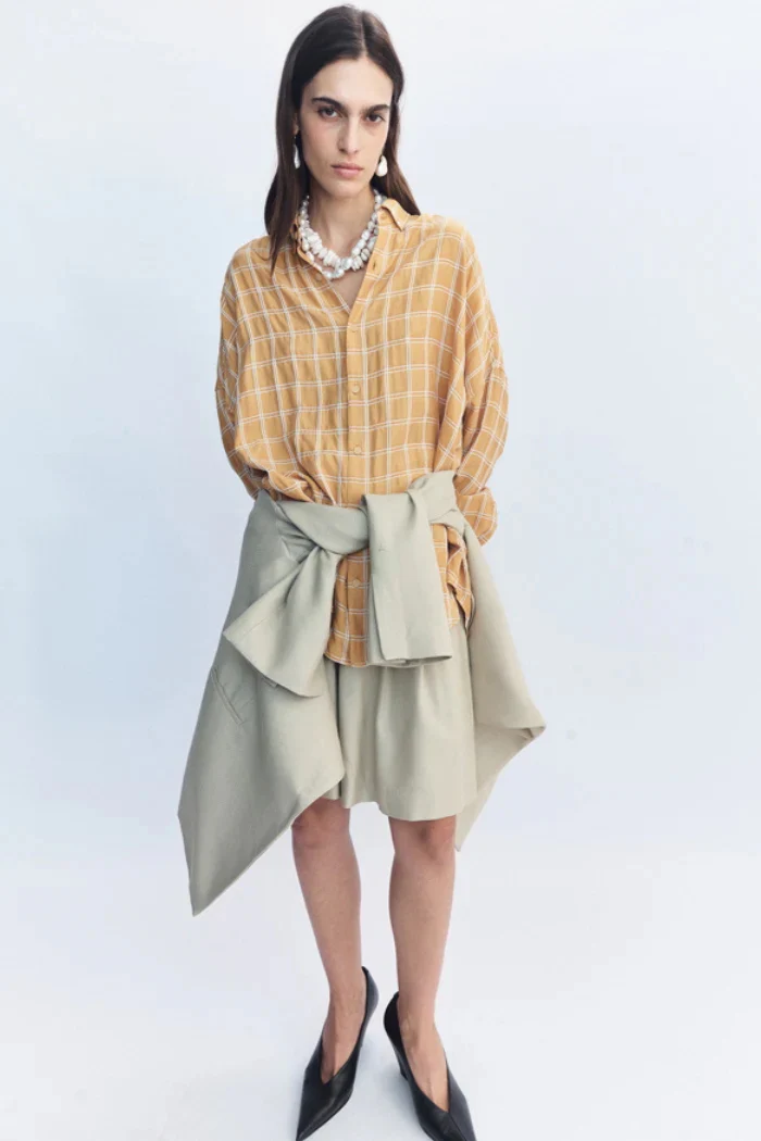 BLANCA Womens Tommy Shirt in Mustard - Image 3