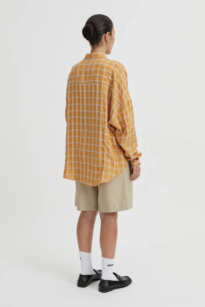 BLANCA Womens Tommy Shirt in Mustard - Image 5