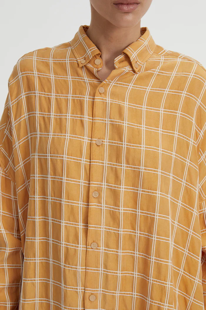 BLANCA Womens Tommy Shirt in Mustard - Image 6