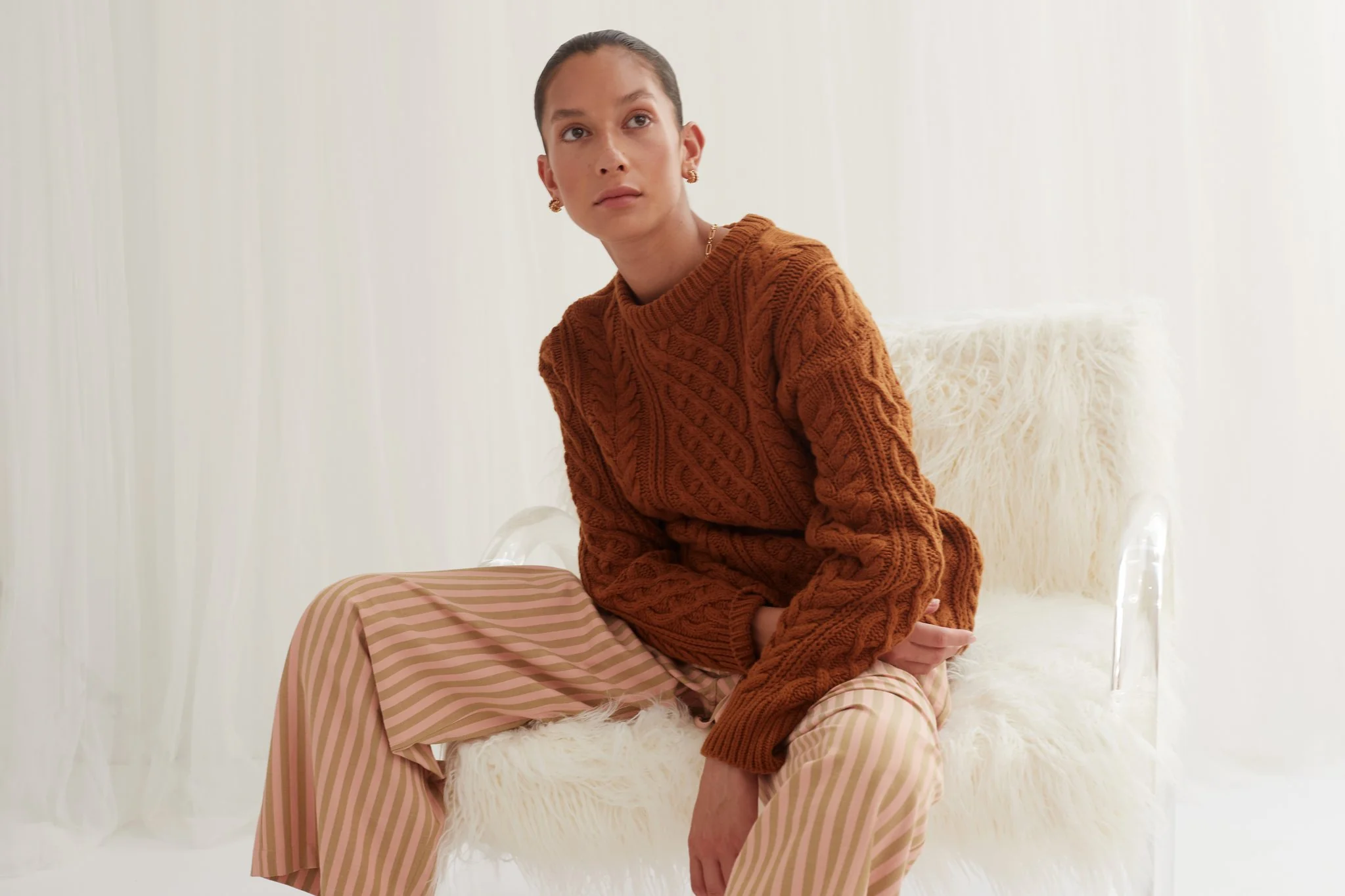 Blanca WOMENS VALENCE KNIT - BROWN - Image 3