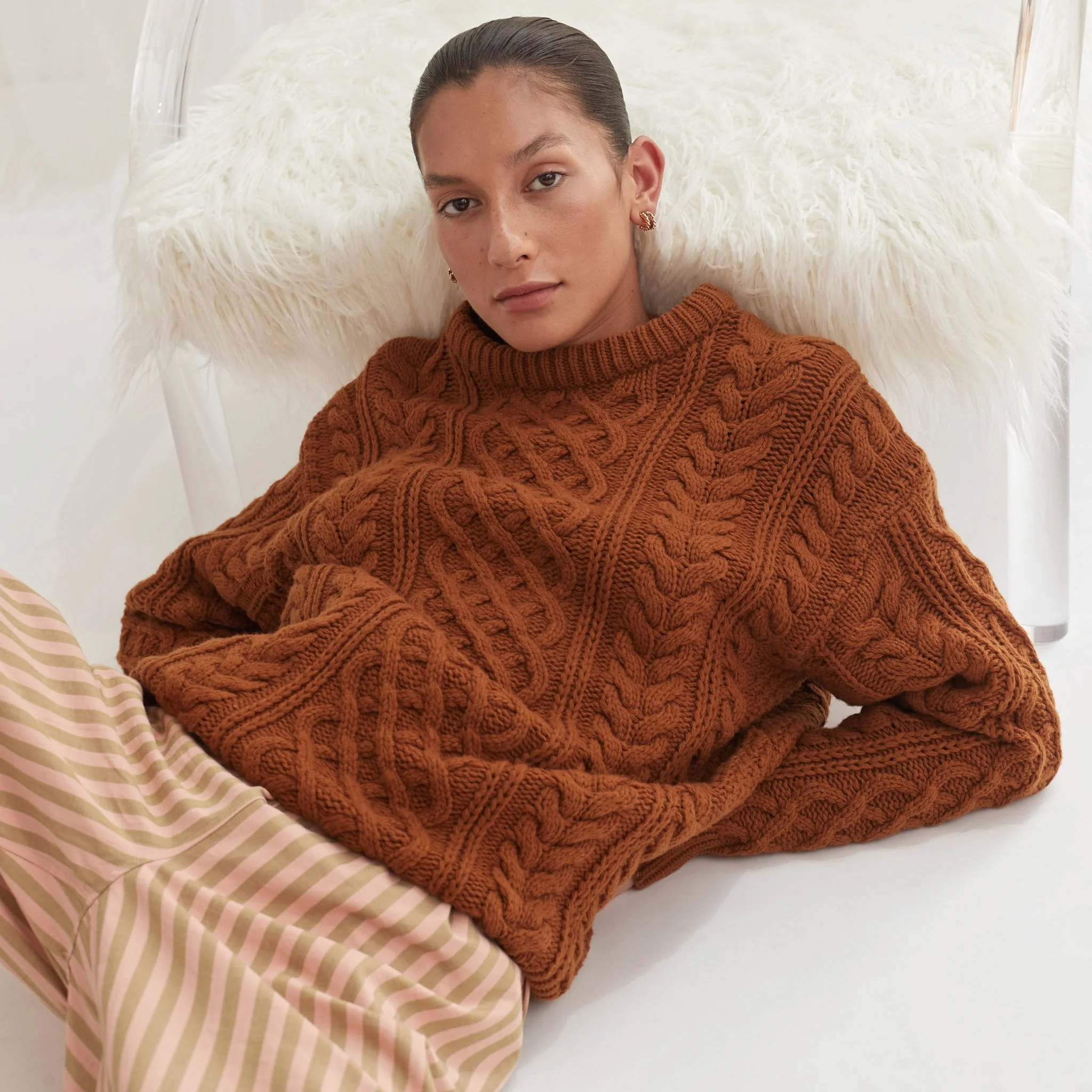 Blanca WOMENS VALENCE KNIT - BROWN - Image 6