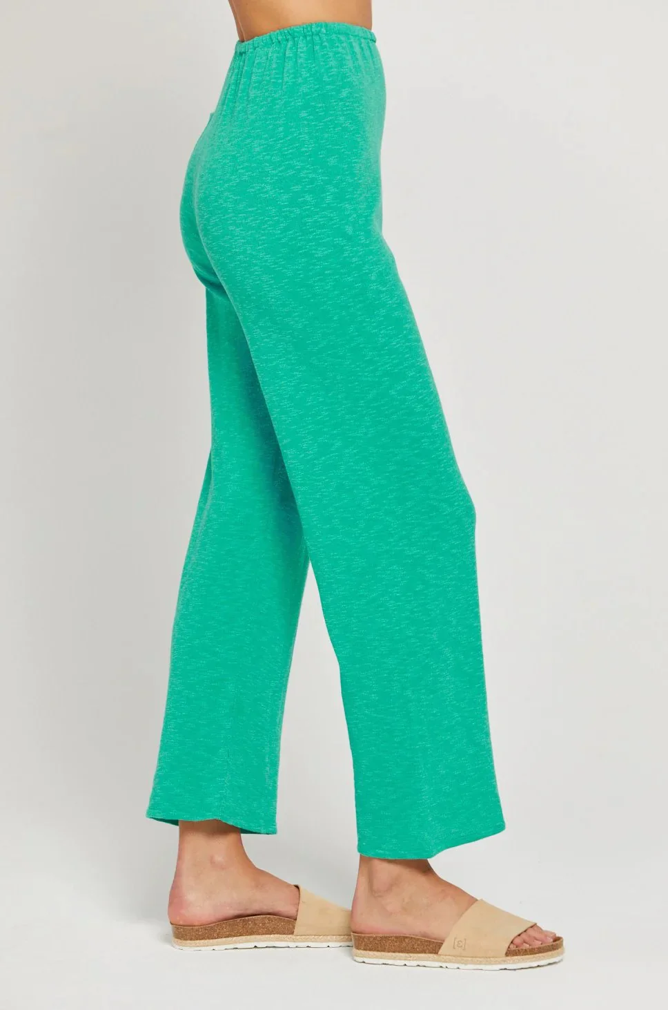 BY RIDLEY Womens Allyson Linen Pant - Emerald - Image 3