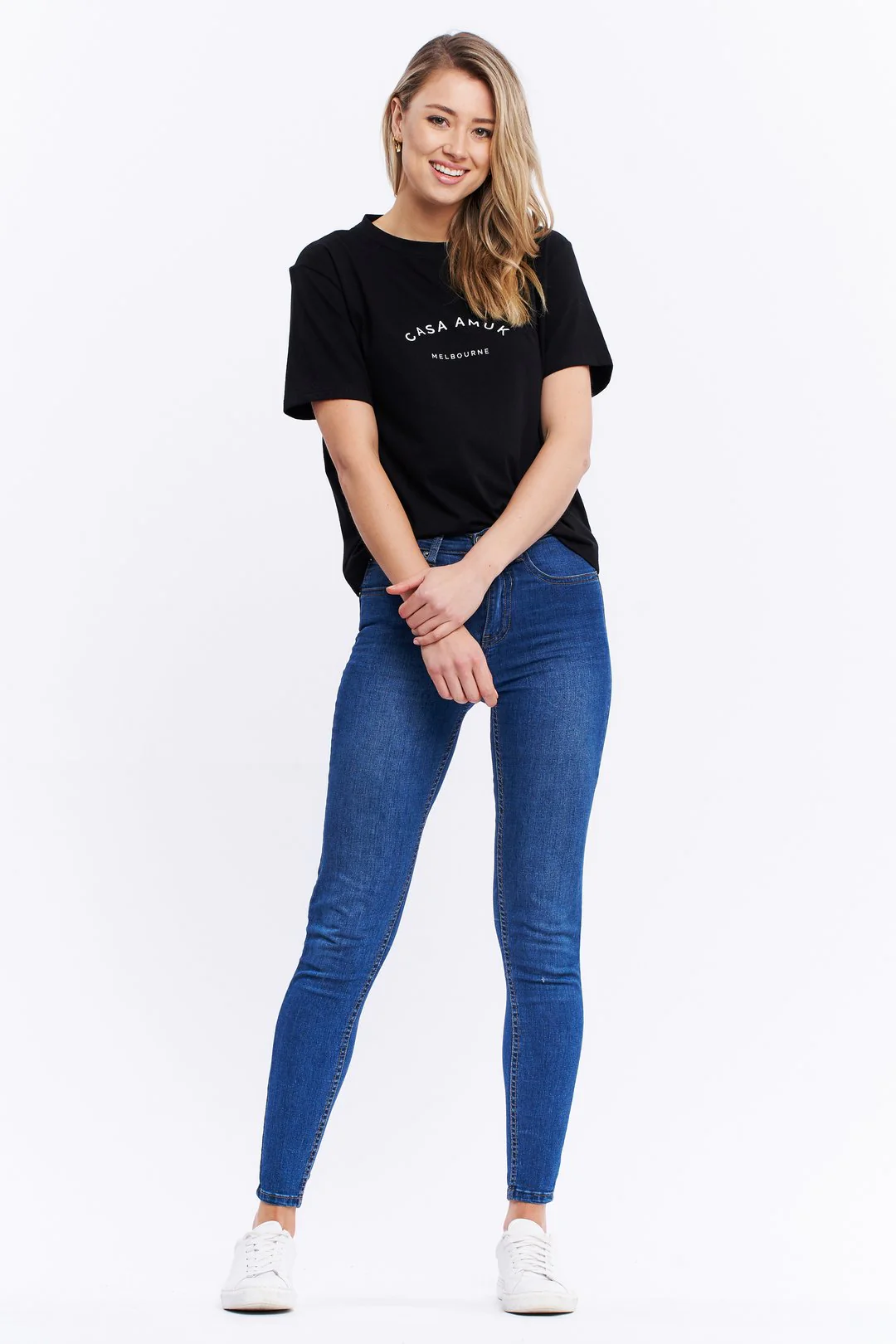 Casa Amuk WOMENS HERITAGE LOGO TEE - BLACK - Image 6