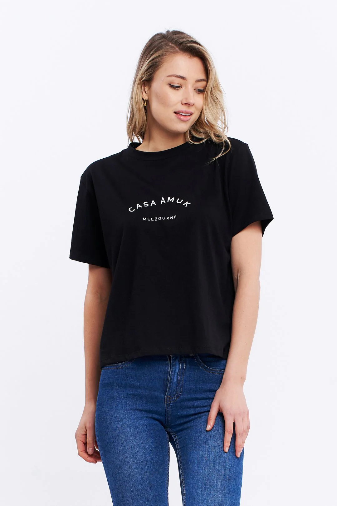 Casa Amuk WOMENS HERITAGE LOGO TEE - BLACK - Image 7