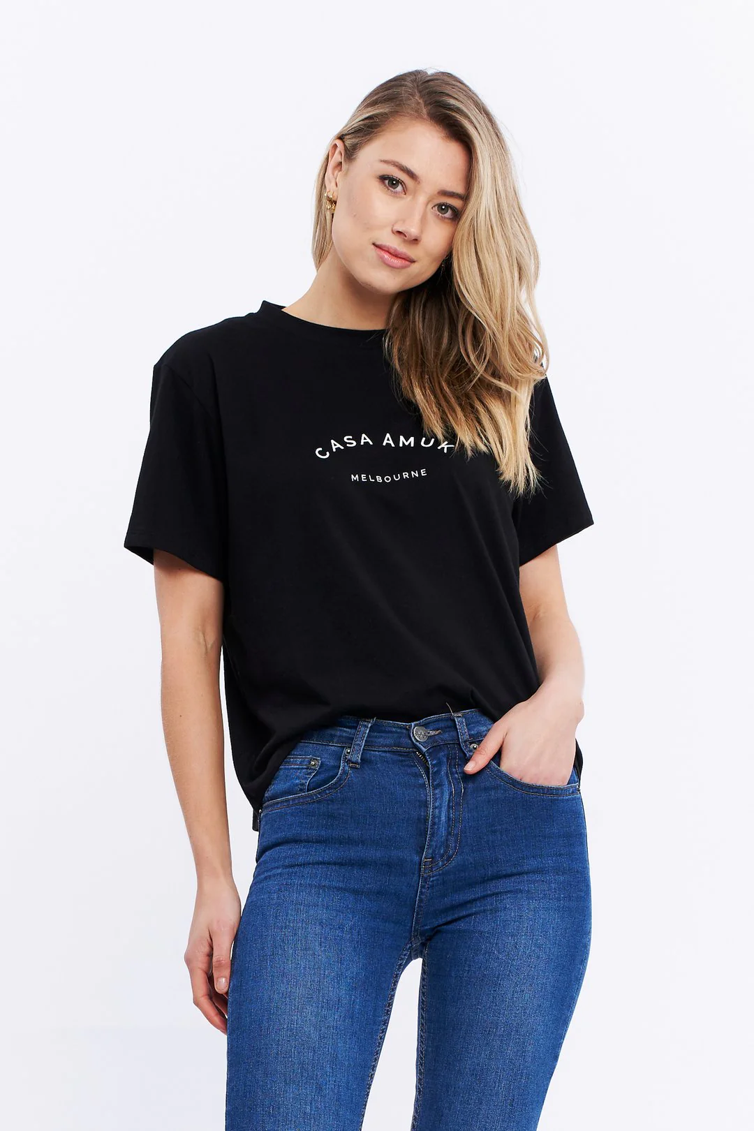Casa Amuk WOMENS HERITAGE LOGO TEE - BLACK - Image 9