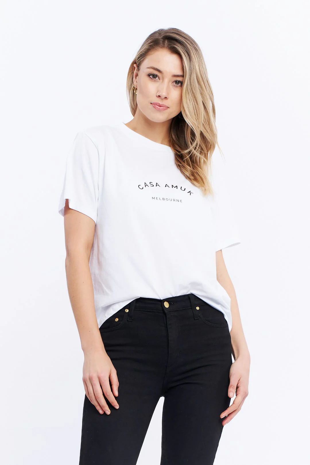 Casa Amuk WOMENS HERITAGE LOGO TEE - WHITE - Image 7