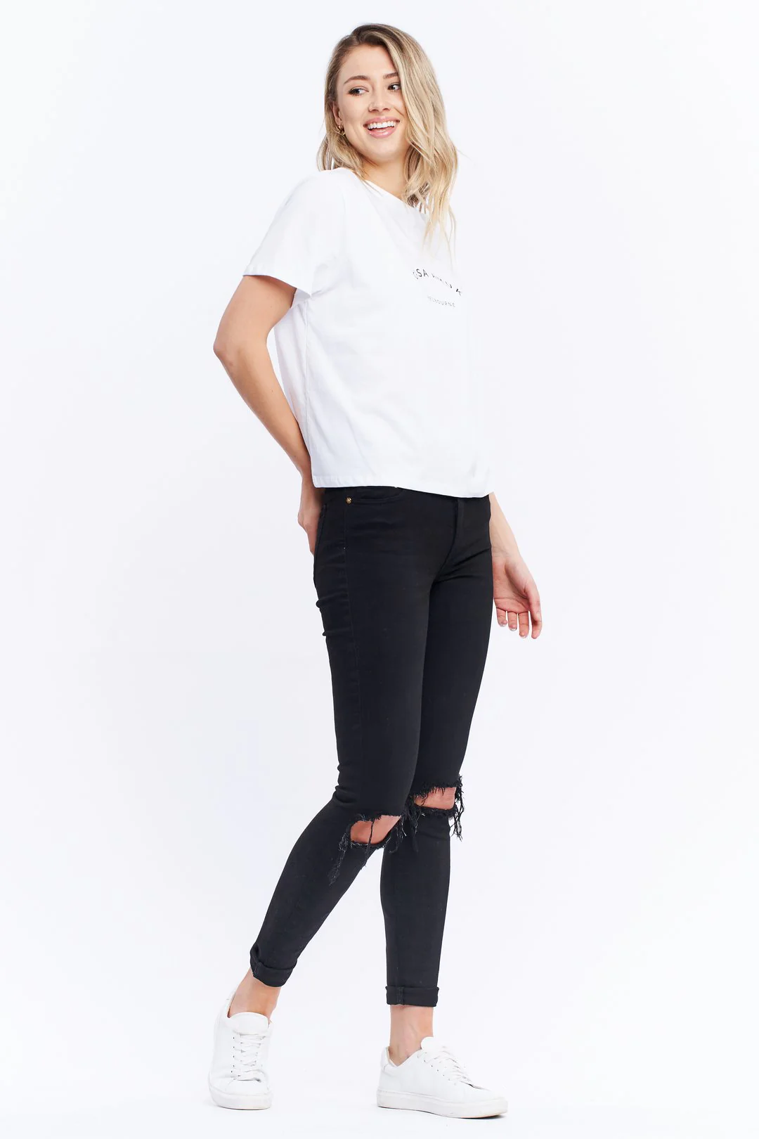 Casa Amuk WOMENS HERITAGE LOGO TEE - WHITE - Image 8