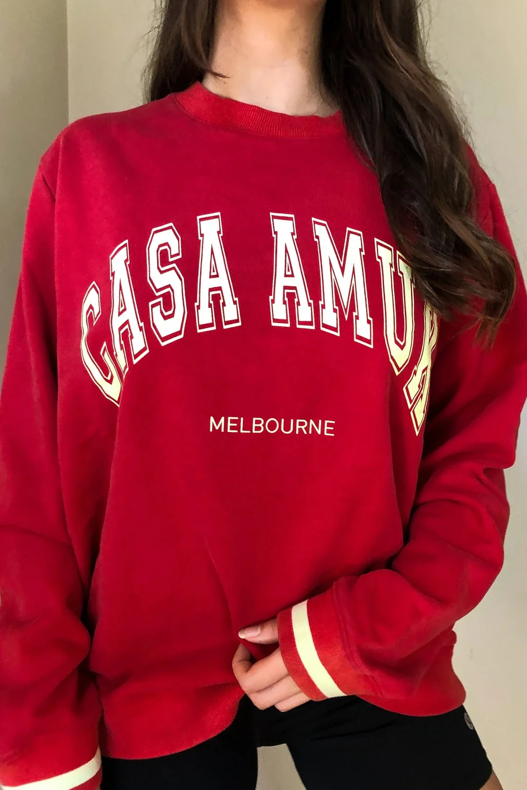 Casa Amuk WOMENS LIMITED EDITION VINTAGE JUMPER - RED - Image 6