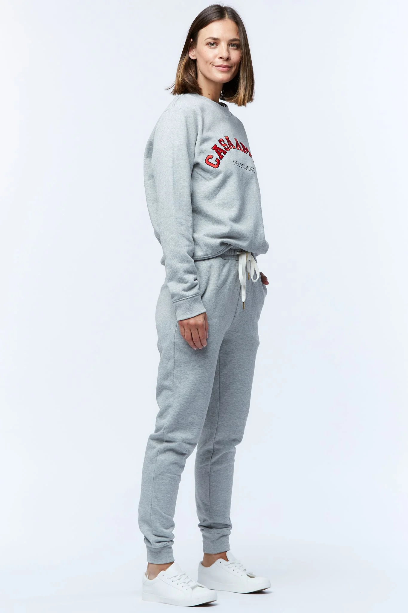 Casa Amuk WOMENS VARSITY SWEAT - GREY MARLE - Image 8