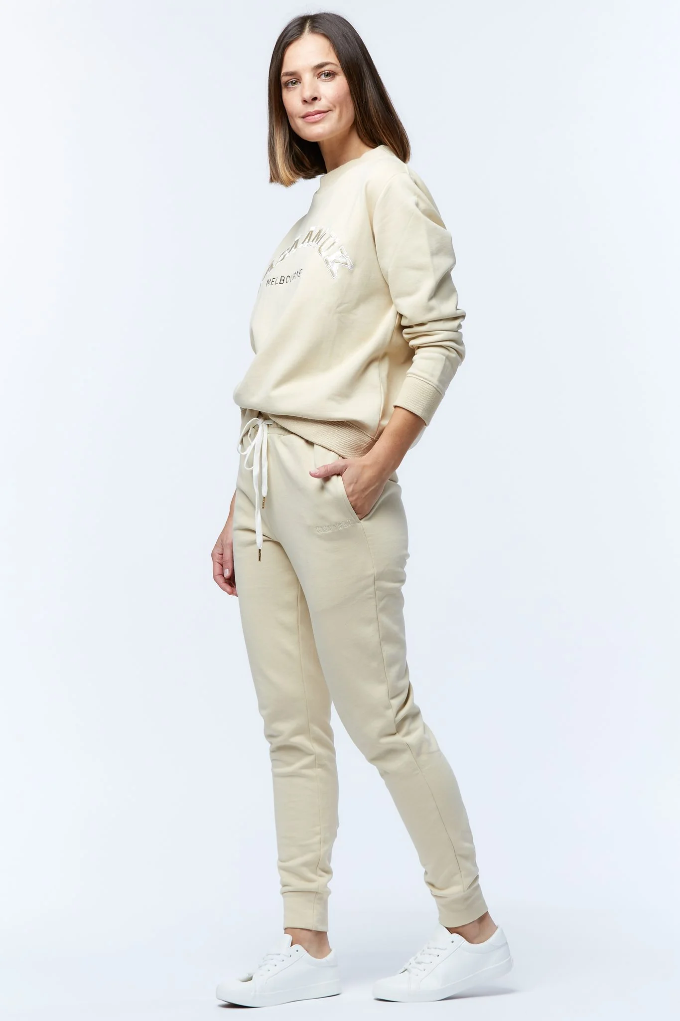 Casa Amuk WOMENS VARSITY SWEATER - BEIGE - Image 10