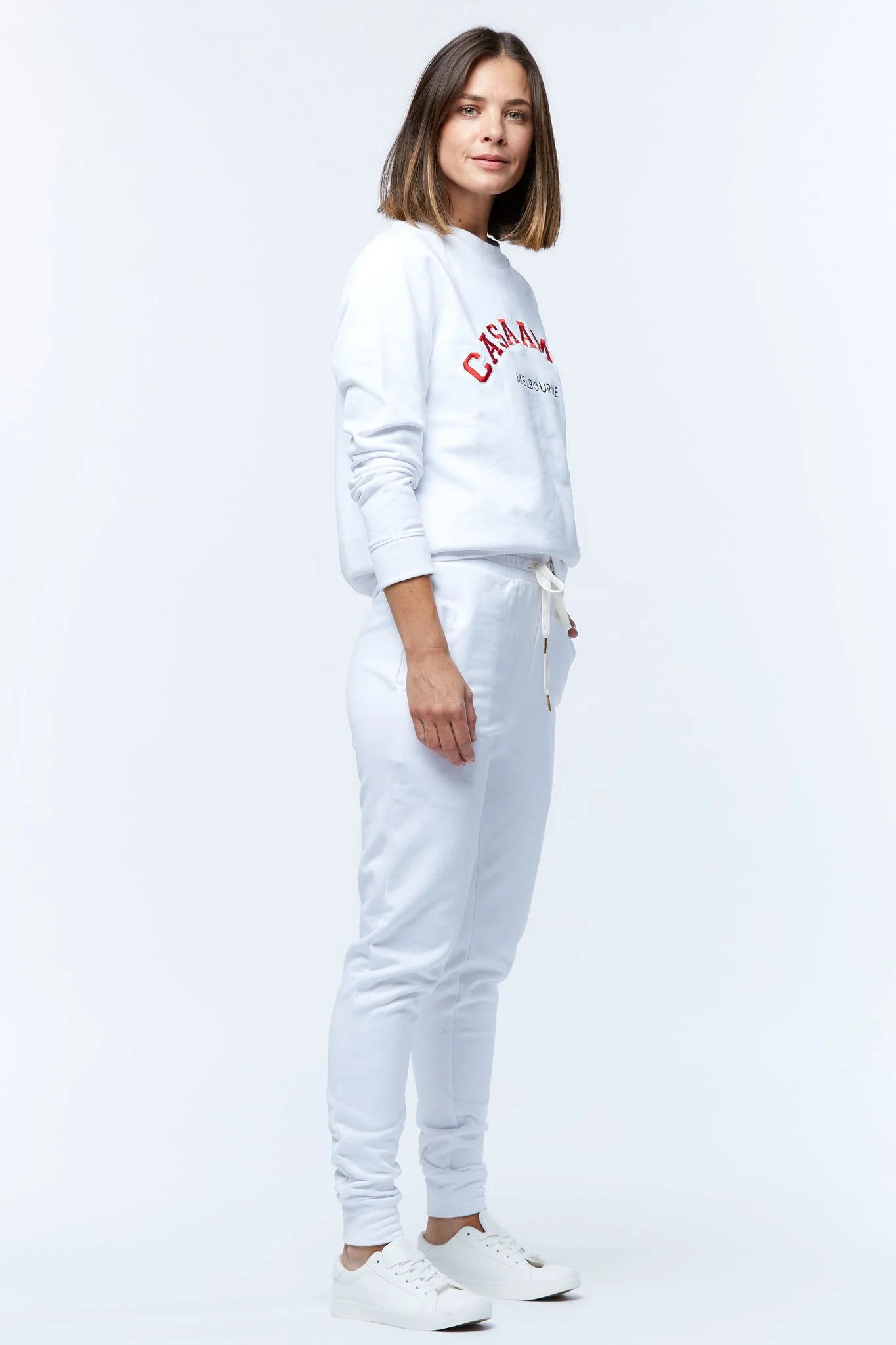 Casa Amuk WOMENS VARSITY SWEATER - WHITE - Image 7
