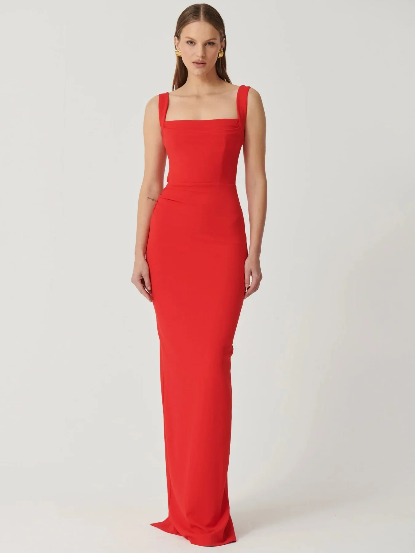 EFFIE KATS Marbella Gown - Cherry Red - – Formal Evening Dress Black Tie - Image 4
