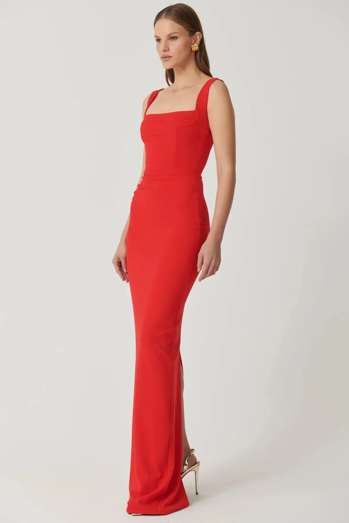 EFFIE KATS Marbella Gown - Cherry Red - – Formal Evening Dress Black Tie - Image 5