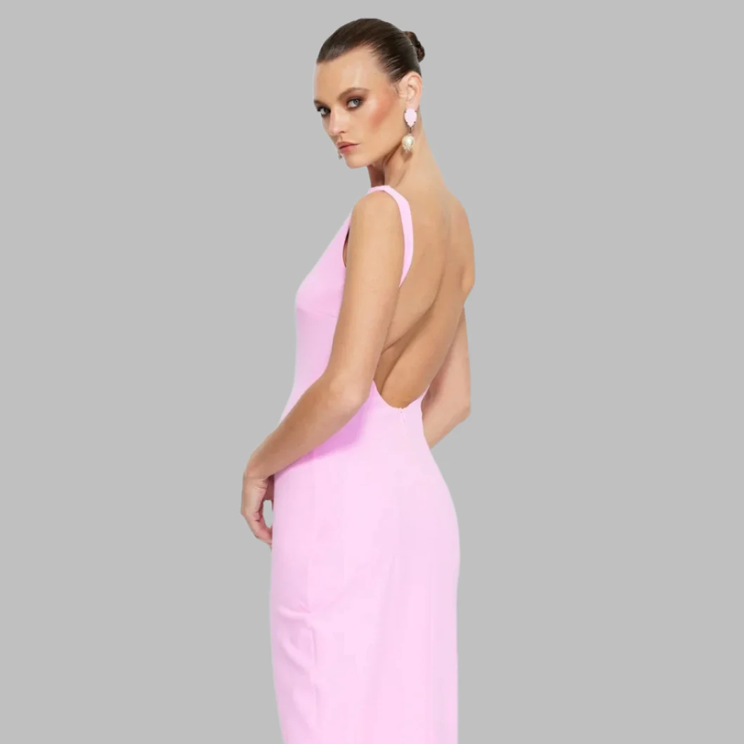 EFFIE KATS Verona Gown - Taffy Pink - Formal Evening Dress Wedding Guest - Image 3