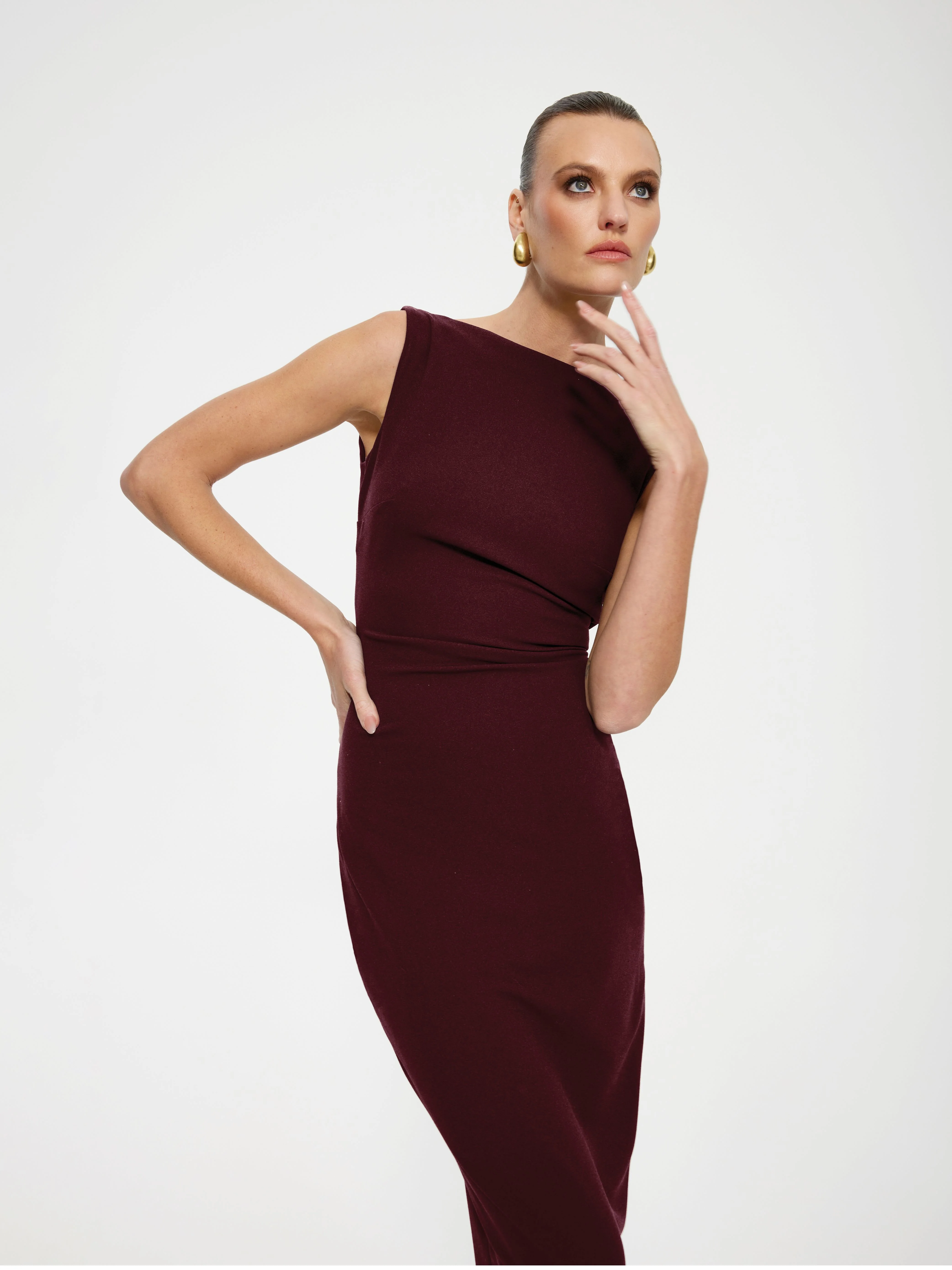 EFFIE KATS Verona Gown Wine - Formal Evening Dress Wedding Guest - Image 2