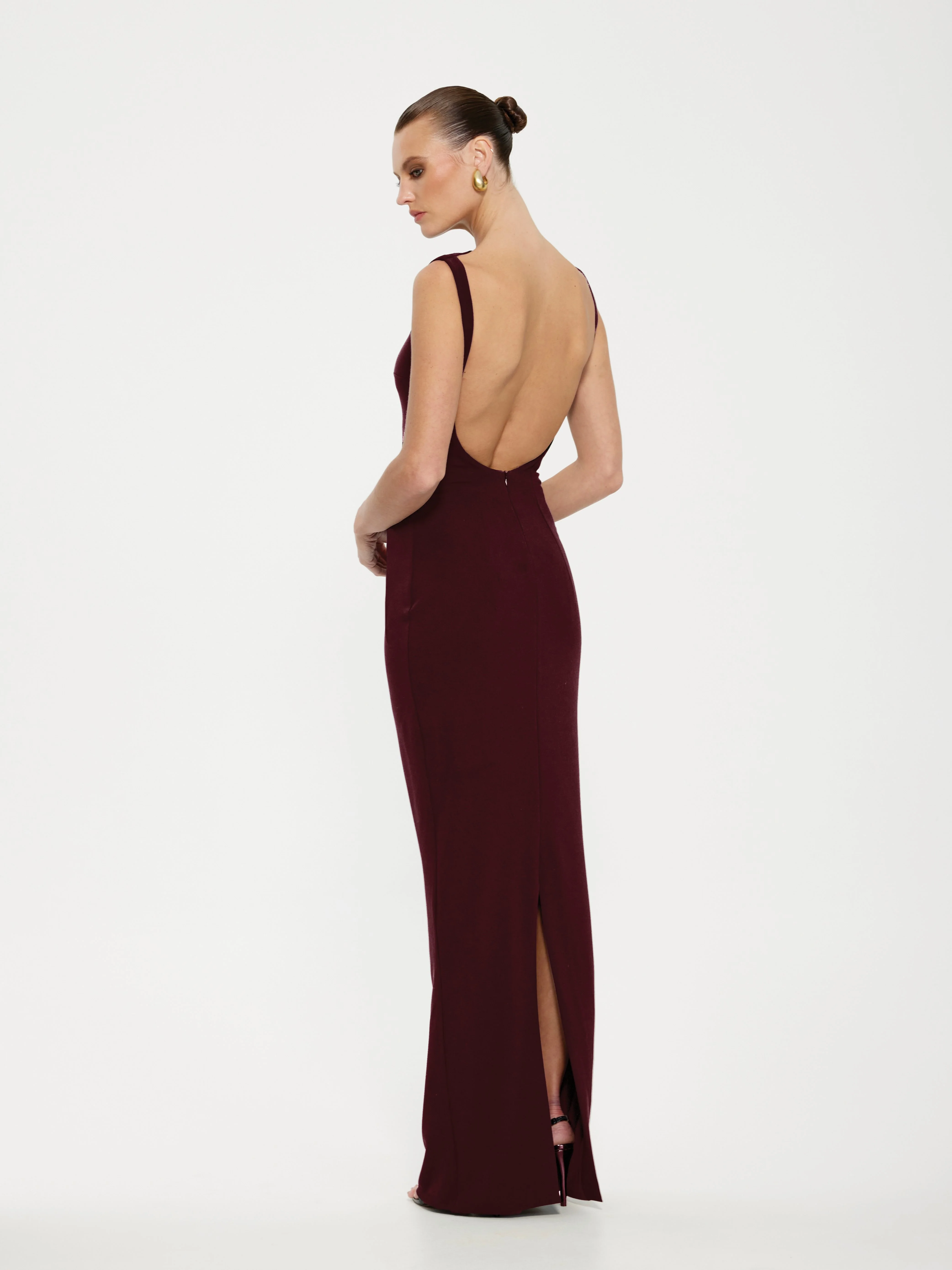 EFFIE KATS Verona Gown Wine - Formal Evening Dress Wedding Guest - Image 3
