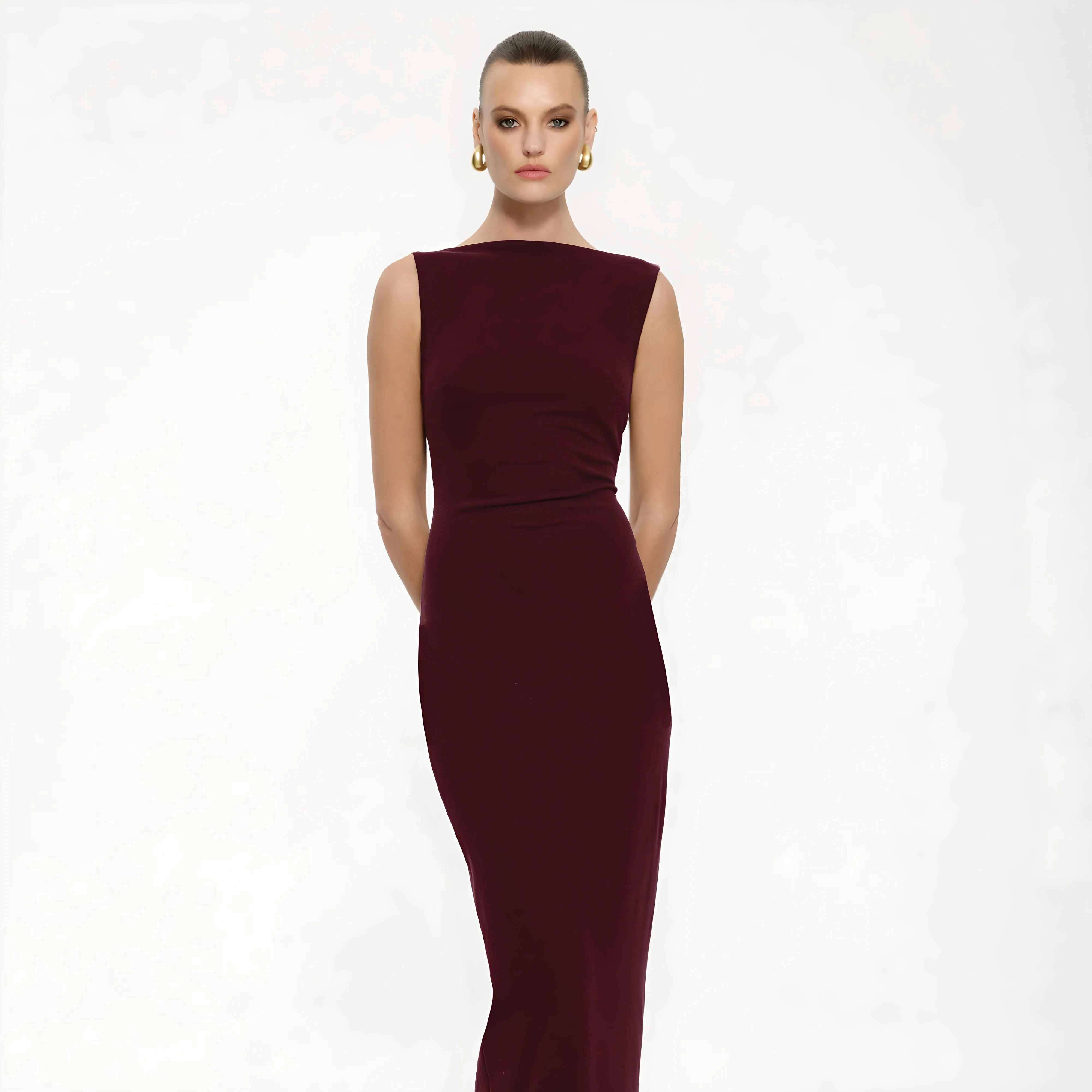 EFFIE KATS Verona Gown Wine - Formal Evening Dress Wedding Guest - Image 4