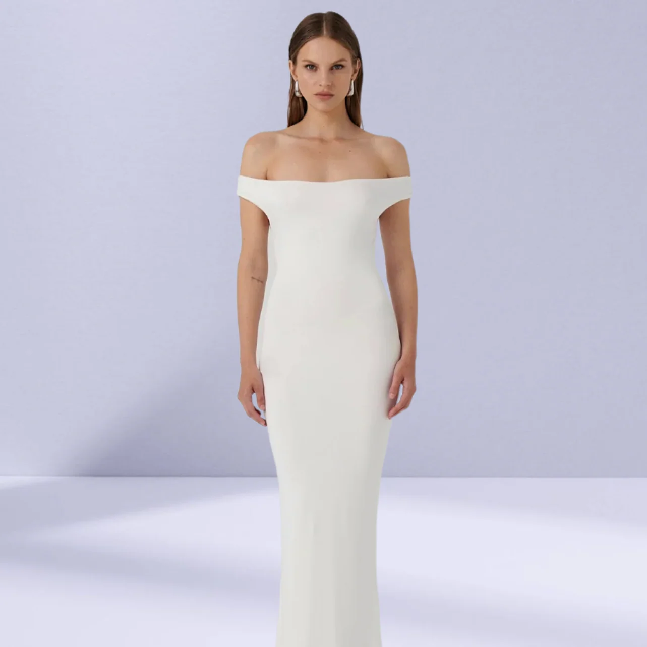 EFFIE KATS Womens Adalee Maxi Dress - Vanilla - Image 5