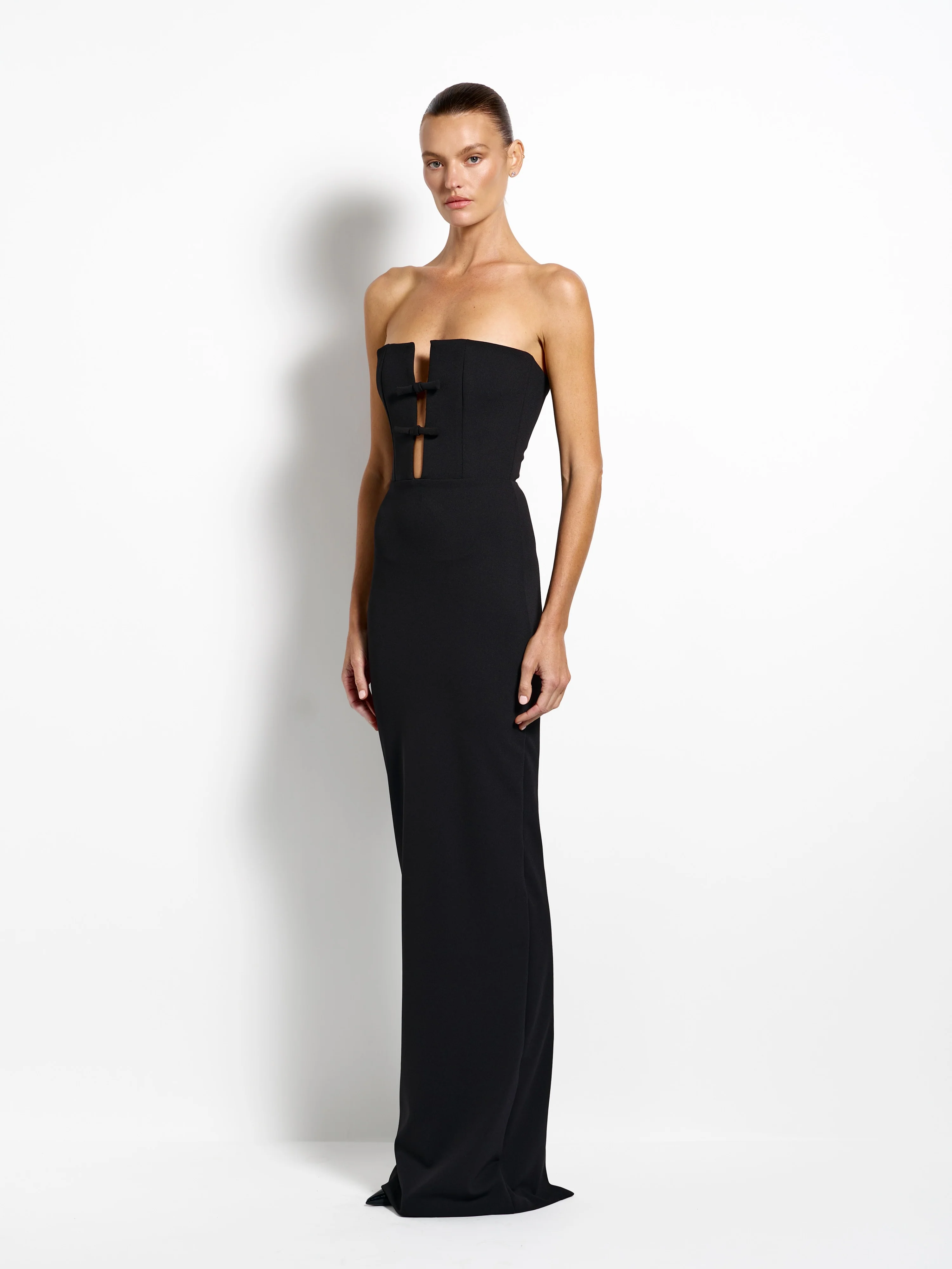 EFFIE KATS Womens Addison Gown in Black - Image 2