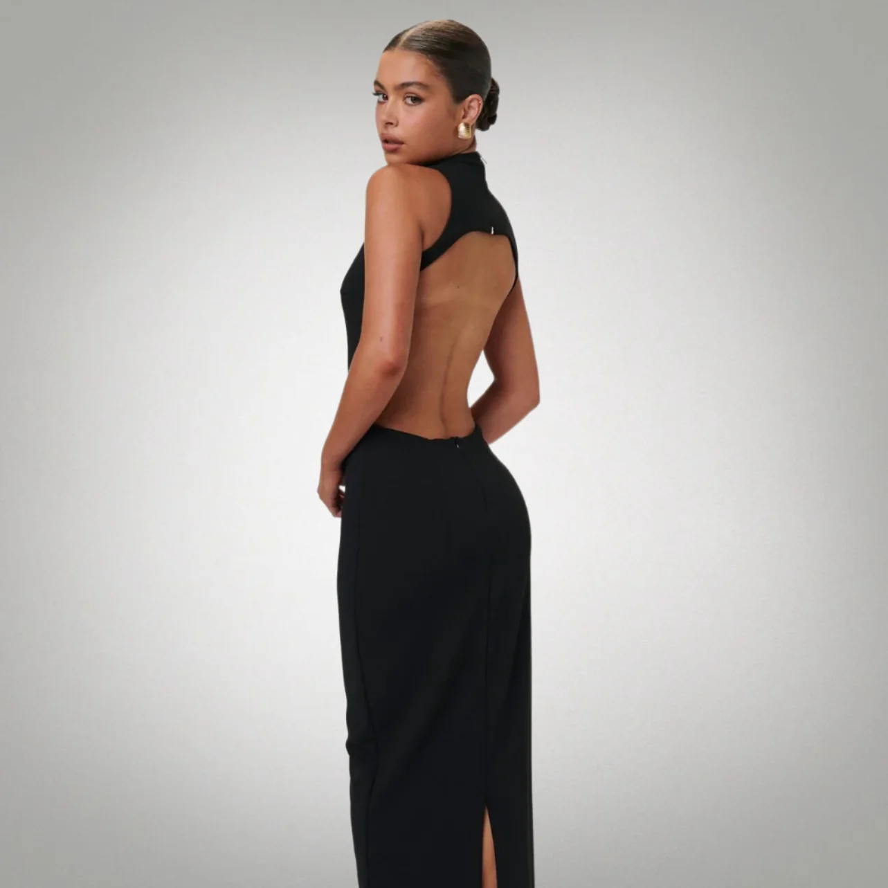 EFFIE KATS Womens Ambre Gown - Black - Image 2