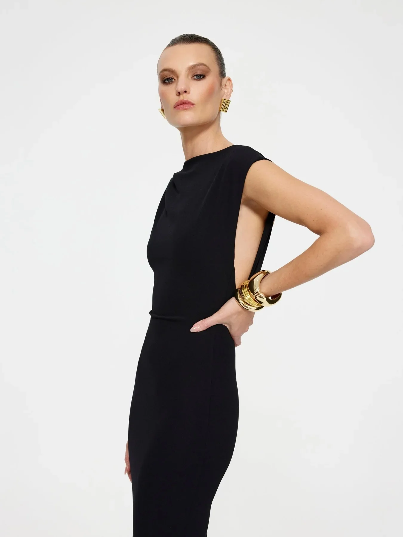 EFFIE KATS Womens Audrey Gown - Black - Image 6