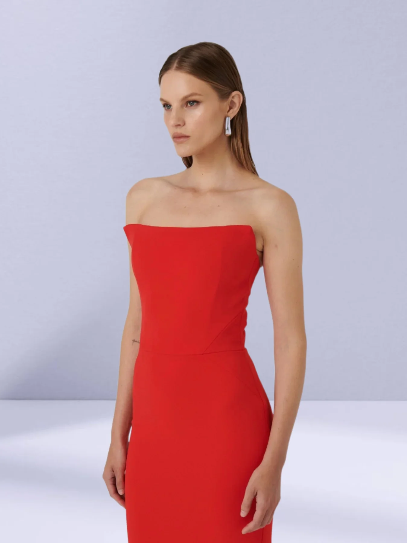 EFFIE KATS Womens Danna Dress - Cherry Red - Image 4