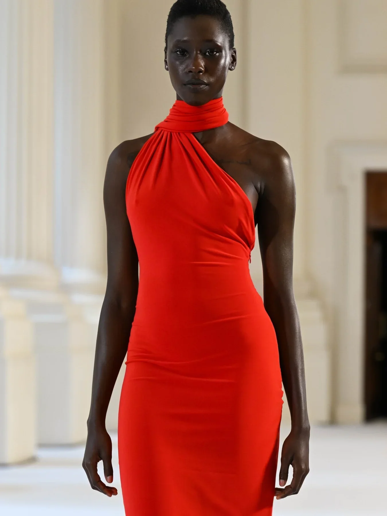 EFFIE KATS Womens Haven Dress in Rio Red - Image 2