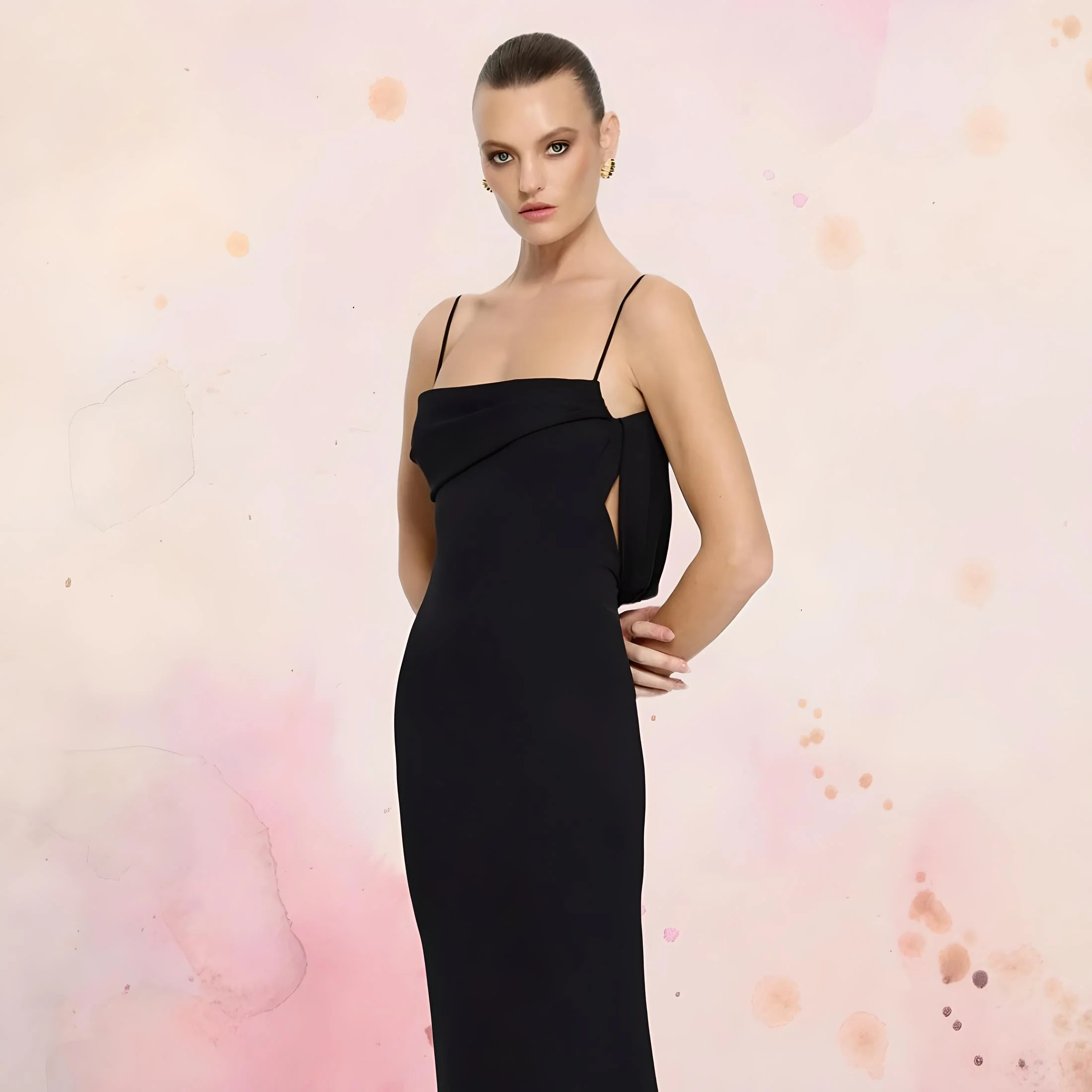 EFFIE KATS Womens Havilland Gown - Black - Image 3