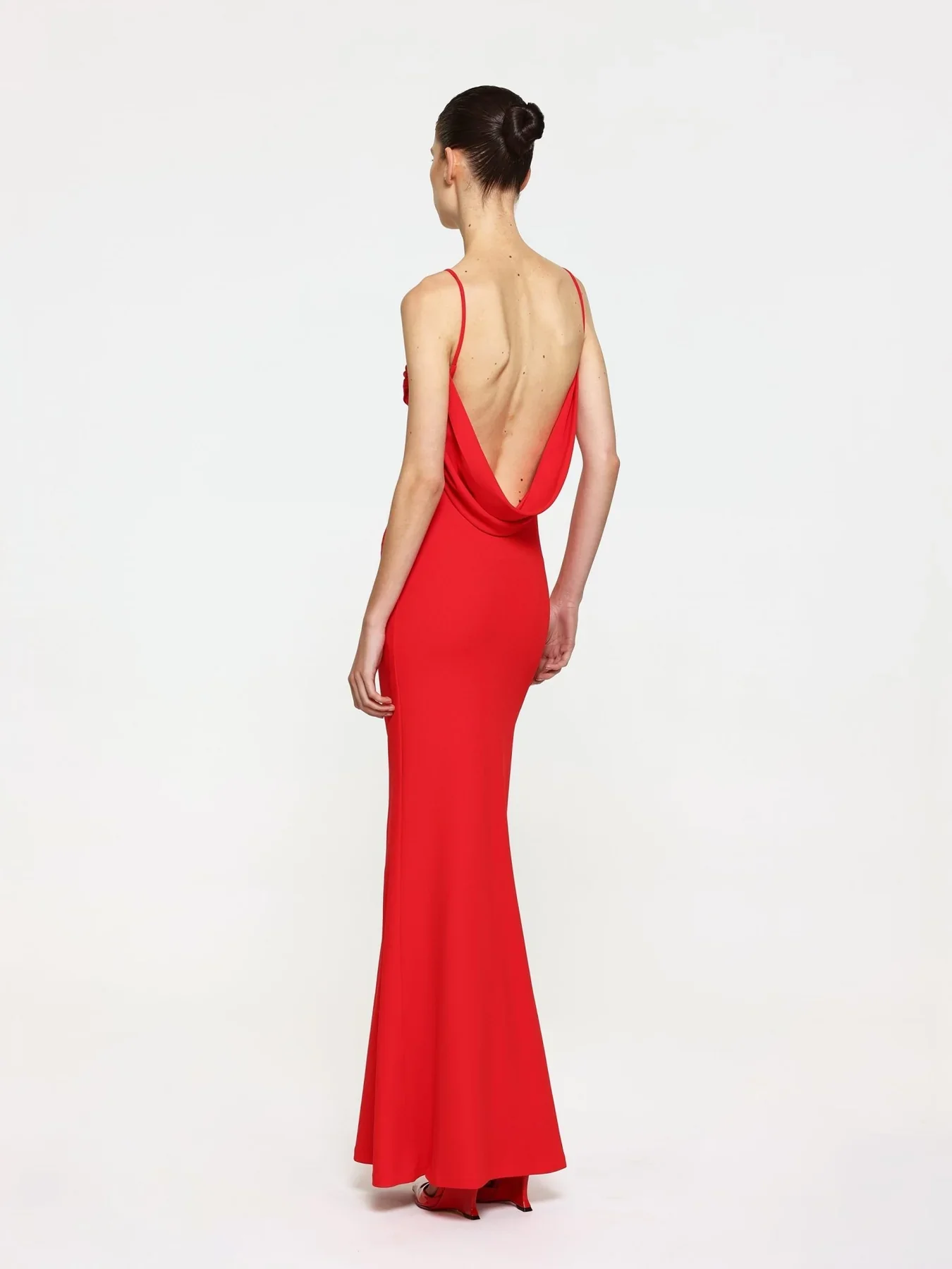 EFFIE KATS Womens Havilland Gown - Cherry Red - Image 3