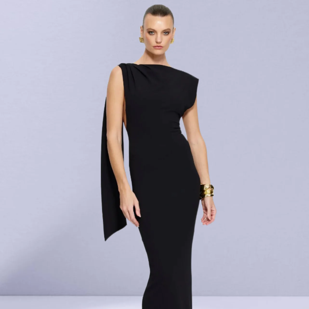 EFFIE KATS Womens Hayward Gown - Black - Image 6