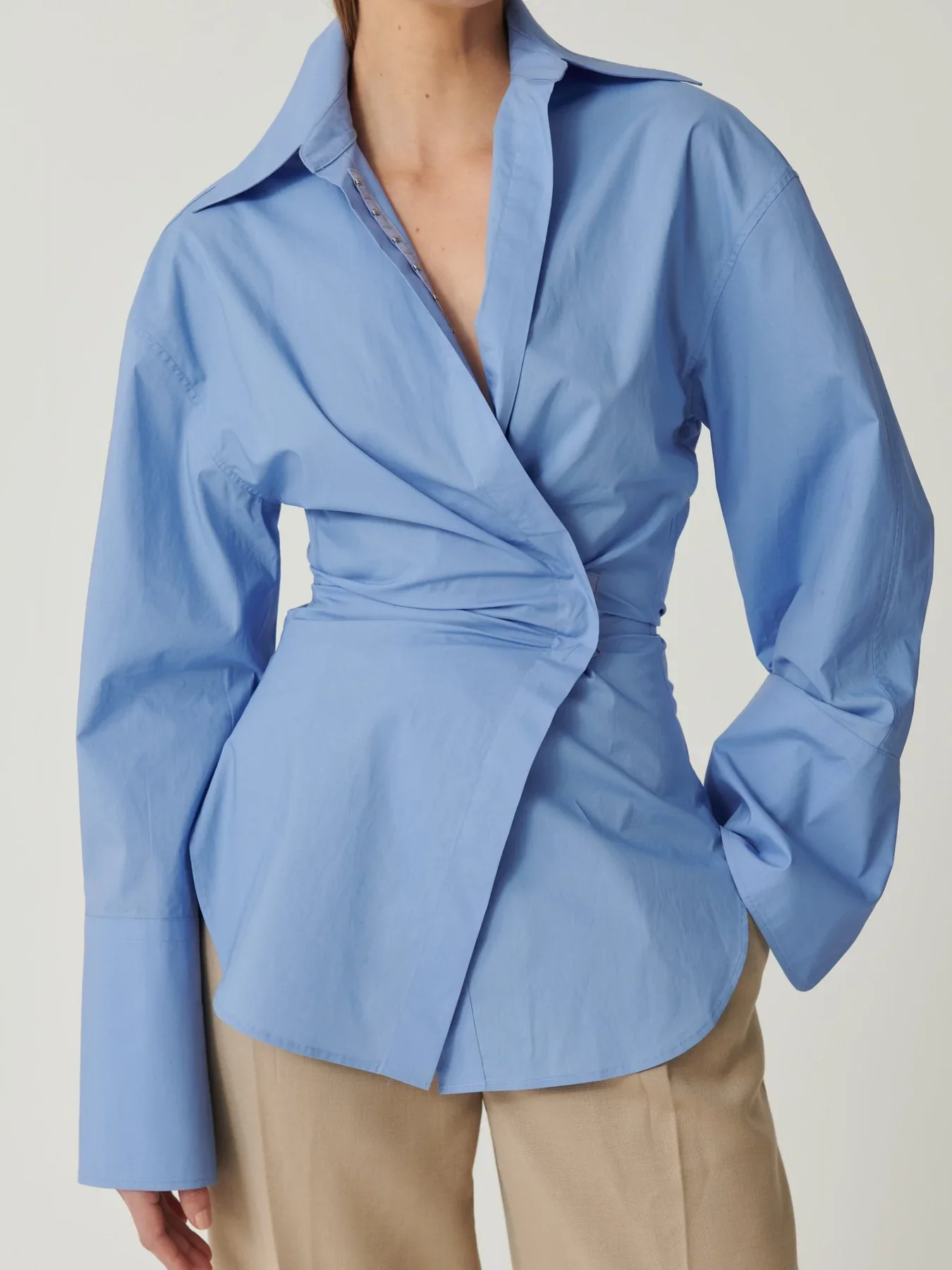 EFFIE KATS Womens Kalisha Shirt - Blue - Image 2