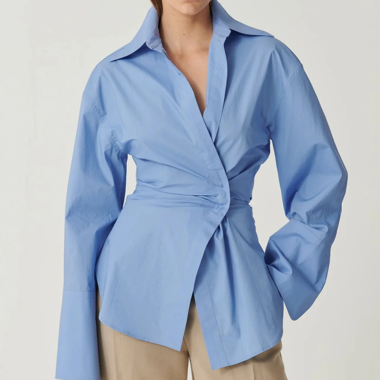 EFFIE KATS Womens Kalisha Shirt - Blue - Image 4