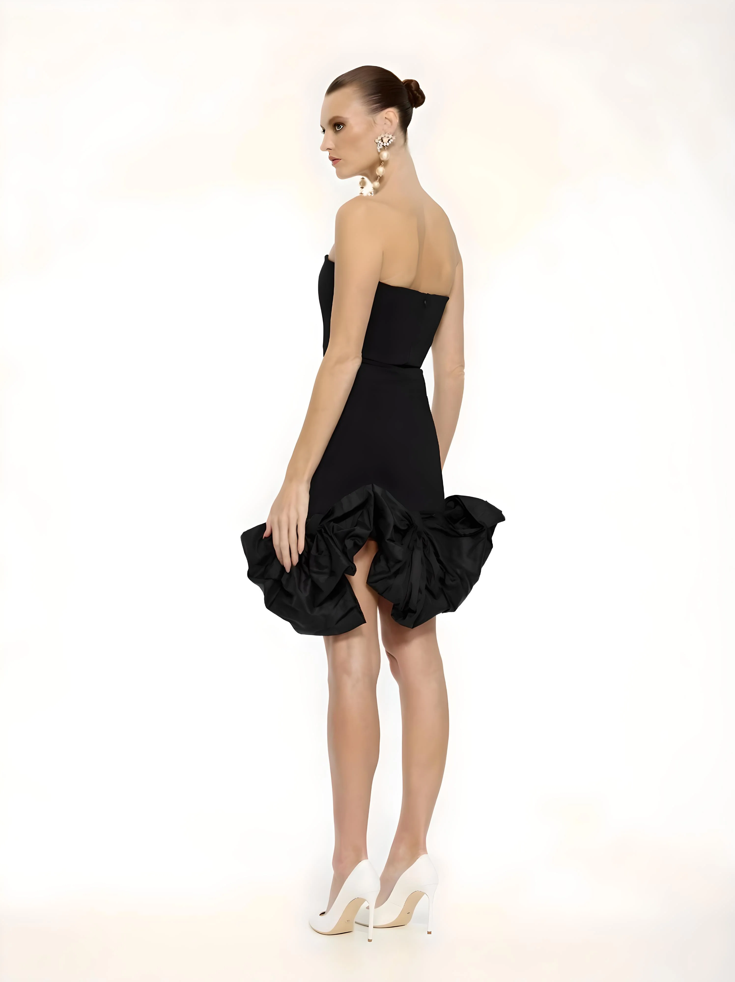 EFFIE KATS Womens Milla Mini Dress - Black - Image 4