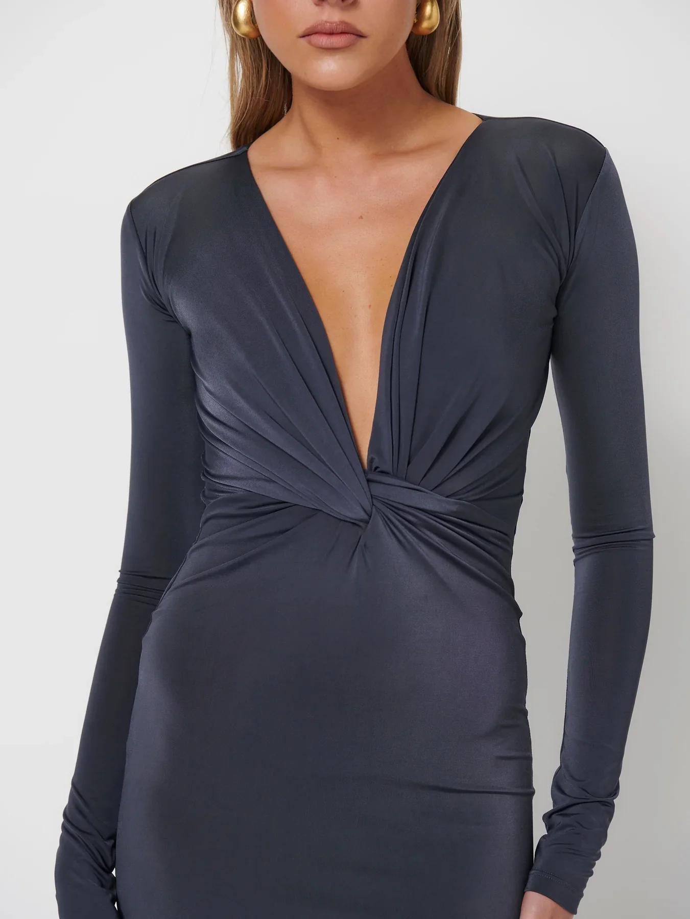 EFFIE KATS Womens Mira Maxi Dress  - Thunder - Image 3