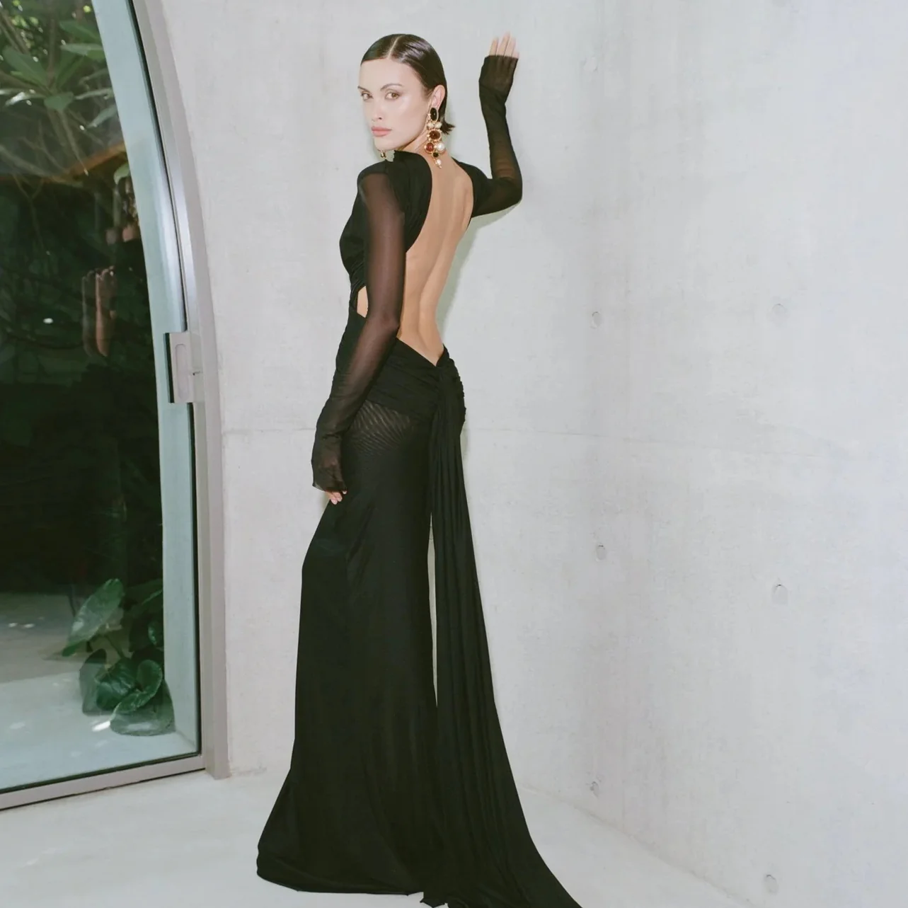EFFIE KATS Womens Monaco Gown - Black - Image 2
