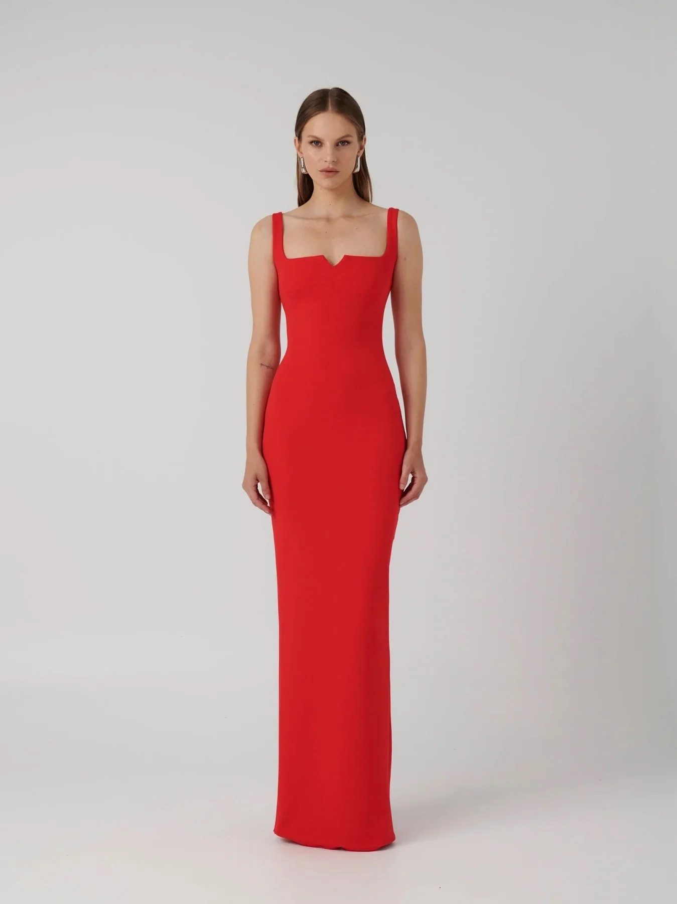 EFFIE KATS Womens Natalya Gown - Cherry Red - Image 2