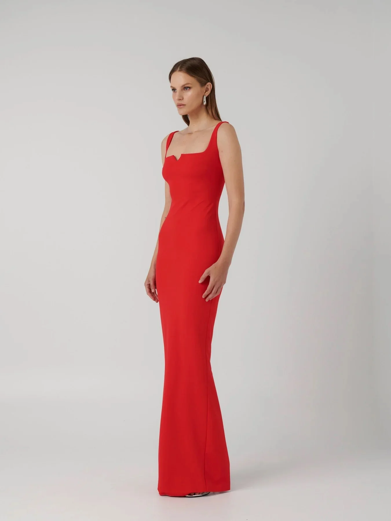 EFFIE KATS Womens Natalya Gown - Cherry Red - Image 5